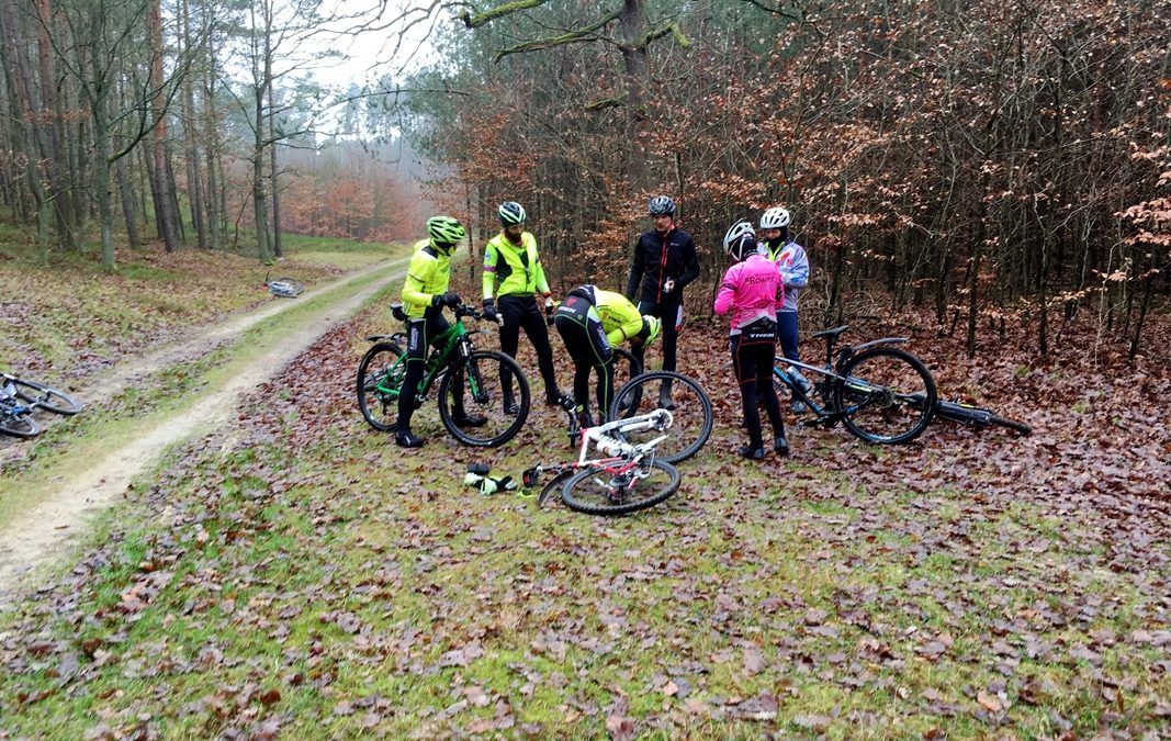 Grudniowy trening i trochę podjazdów